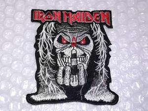 IRON MAIDEN アイアン・メイデン アイロン 刺繍ワッペン 約9.0×8.0cm☆未使用品☆即決価格☆