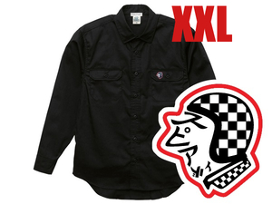 WORK SHIRT SPEED ADDICT TRADE MARK BLACK XXL/penny'sペニーズsearsシアーズbig macビッグマックpilgrimピルグリムherculesヘラクレスlee