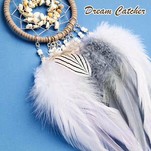  new goods Dream catcher Power Stone jasper car supplies room mirror accessory decoration feather stylish amulet feng shui circle black blue 