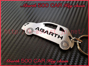  abarth 695 595 Punto PUNTO competizione Competizone Biposto BIPOSTO EVO ABARTH 500 Silhouette stainless steel key holder 