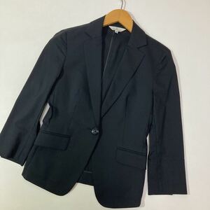 164 Kumikyoku KUMIKYOKU стрейч tailored jacket 1B полоса весна лето офис бизнес школа мероприятие черный чёрный формальный 30305M