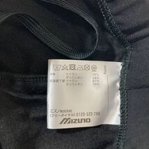 222 美品 MIZUNO ミズノ 裏起毛ロングタイツ黒 スポーツ ランニング U2MB0501コンプレッション トレーニング スパッツ 男女兼用 30307U_画像9