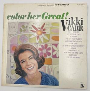 N573 【LP】 COLOR HER GREAT！ Vikki CARR LST-7318-A 見本非売品 レア！ 未使用 置き古し