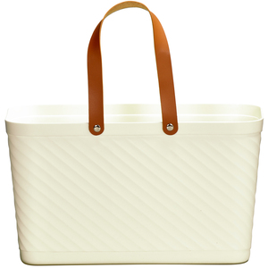  eko-bag carrier bags lady's shopping bag reji basket reji basket my basket light weight shopping stylish flow re bag L( white )