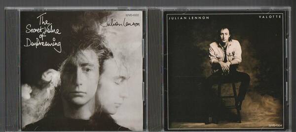 2枚セット 即決 ジュリアン・レノン JULIAN LENNON デイ・ドリームの街で 32VD-1022 ヴァロッテ 32VD-1004 国内初期3200円盤CD 旧規格