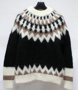 BATONER バトナー BN-16FL-027 NOLDIC MOHAIR PULLOVER モヘア ノルディック柄 クルーネック ニット 1