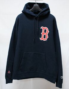 BEAMS JAPAN ビームス ジャパン MLB BOSTON RED SOX ヘビーオンス スウェット パーカー L 紺