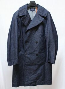HIDEHIKO YAMANE EVISUhitehikoyamane Evisu Denim pea coat ( long height ) pea coat 38
