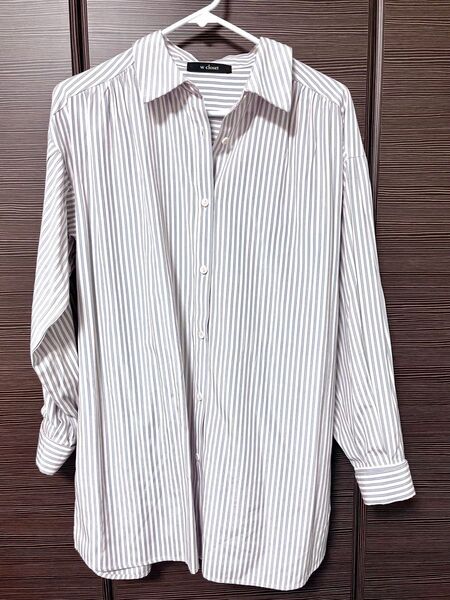 W closet オーバーサイズ ブラウス シャツ ストライプシャツ