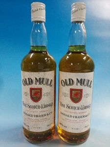 訳あり古酒！スコッチウイスキー！オールド　マル《ＯＬＤ　ＭＵＬＬ》２本セット♪ラベルにかなりの汚れなど有ります。