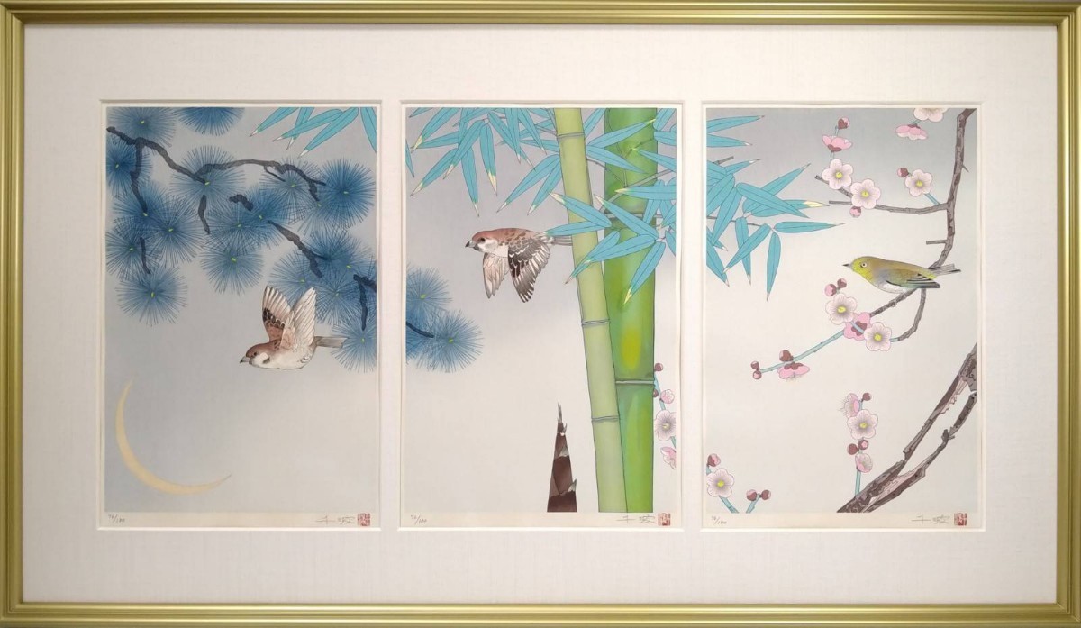 人気を誇る 3時間値下 絵 大型絵画 ミッシェルアンリ シルクスクリーン