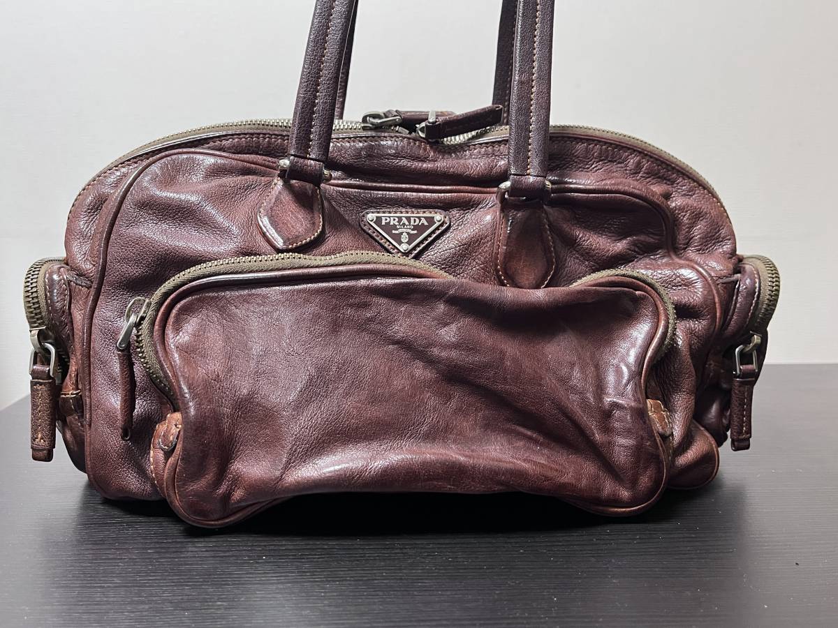 買い銀座 【未使用級】 PRADA プラダ ハンドバッグ ミニボストン