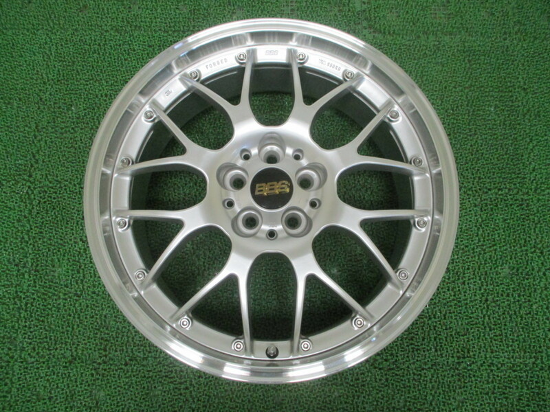 A531【送料無料】★未使用品★ BBS RS-GT RS907H FORGED 18インチ 1本 18&#215;7.5J 5穴 100 +48 希少 2ピース 鍛造 軽量 激安 プリウス BRZ 等