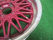 A522【送料無料】KYOHO AME SHALLEN OLD SCHOOL STYLE MESH 16インチ 1本 16×8J 4穴 100 +30 希少 ♪ 深リム ♪ 激安 ドレスアップ 等に♪_画像6