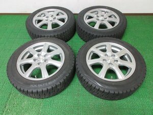 ST061【送料無料 在庫処分!!】185/60R15 超溝高 8.5分山 スタッドレス WINTERMAXX WM02 ♪ アルミ ホイールセット 4本 激安 シエンタ 等に