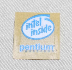 intel pentium シール　ビンテージ　インテル　ペンティアム