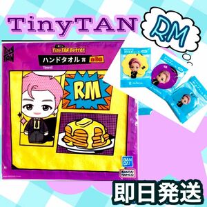 タイニータン 一番くじ ハンドタオル & ジョージア ボトル チャーム RM TinyTAN 