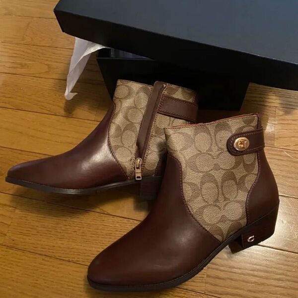 COACH ショートブーツ ブラウン 茶色 8サイズ