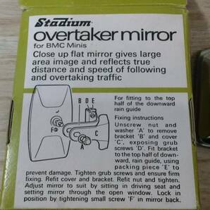 Stadium overtaker mirror for BMC Minis スタジアム オーバーテーカー ミラー 希少 レア 当時物 未使用 NOS品の画像7