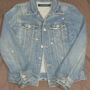 AS KNOW AS アズノゥアズ ダメージ加工 Gジャン
