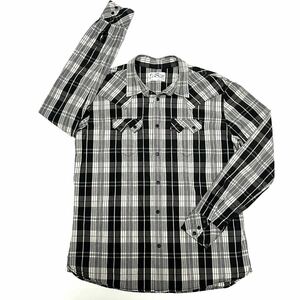 XLサイズ リーバイス　チェックシャツ　メンズ　長袖シャツ　ウェスタンシャツ　レゲエ　サーファー　スケーター　バイカー　農業　ワーク