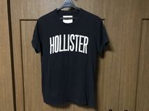 HOLLISTER ロゴ貼付半袖Tシャツ 黒 メンズS / ホリスター_画像1