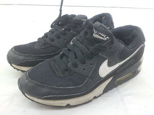 ◇ NIKE ナイキ CQ2560-001 WMNS AIR MAX 90 スニーカー シューズ サイズ24.0cm ブラック ホワイト レディース P 1210170008761