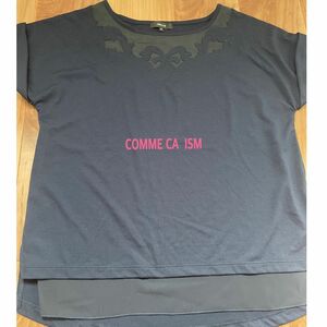 COMME CA ISM コムサイズム　半袖　ティシャツ　カットソー紺色　レディース　9サイズ