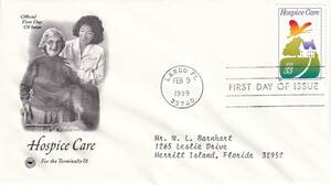[FDC] hospice nursing (1999 year )( America ) real .t3325