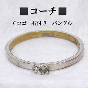  Coach COACH C Logo stone attaching bangle magnet type 