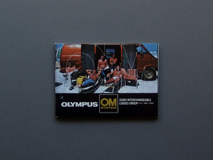 [ booklet only ]02 OLYMPUS OM SYSTEM ZUIKO INTERCHANGEABLE LENSES GROUPziko- exchange lens reader inspection OM-1 OM-2 not for sale catalog Showa Retro 