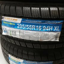 ◆本州・四国は送料無料◆ ＜新品スタッドレス・ホイール 4本＞ 205/55R16 94H LUCCINI 16x6.5J IRVINE TARGA JAPAN 5H -112 ゴルフ_画像2