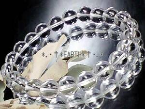 天然石★8ミリ高級天然水晶AAAクリスタル 数珠　送料無料　匿名発送