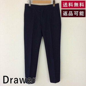 ドゥロワー Drawer パンツ フランネルスリムパンツ ネイビー 秋冬 サイズ36 2019年商品 E0405Y002-E00506 中古 古着