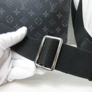 極美品 LOUIS VUITTON ルイヴィトン モグラムエクリプス ディストリクトPM メッセンジャーバッグ ショルダー バッグ M44000 黒メンズ 58796の画像7