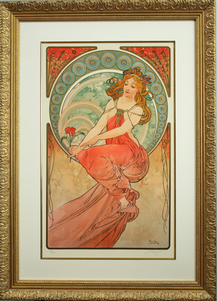 ★Reducción de precio final◆Nuevo precio◆Fundación de pintura Alphonse Mucha en relieve ¡Artículo recomendado! Serigrafía Mucha★, Obra de arte, Huellas dactilares, Serigrafía