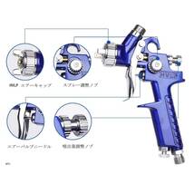 エアースプレーガン 口径 0.8mm 重力式 カップ容量125ml カップ角度調整可能 送料無料 塗装 DIY エアブラシ 噴霧_画像3