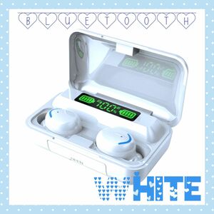 人気商品！可愛い　ワイヤレスイヤホン　Bluetooth 自動接続　簡単接続　ホワイト　白色