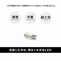 パッソ パッソセッテ ビスタ ビスタアルデオ T10 LED球 プロジェクター アルミヒートシンク 4個 ホワイト ポジション ナンバー灯等_画像2