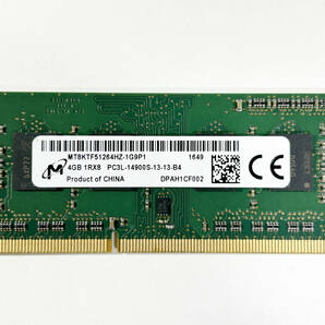 【M-53】 中古ノートパソコン メモリー Micron 1R×8 PC3L- 14900S 4GB