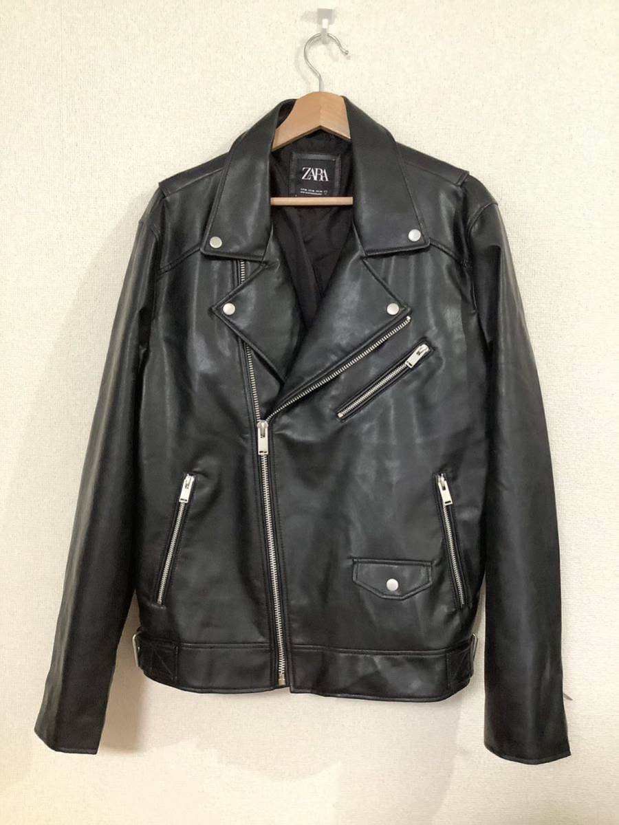 ヤフオク! -zara レザー ジャケットの中古品・新品・未使用品一覧
