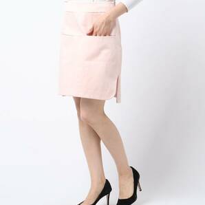 新品 送込 CARVEN カルヴェン リネン＆コットンスカート PINK ピンク 38 ブランドハンガー付属 定価67100円