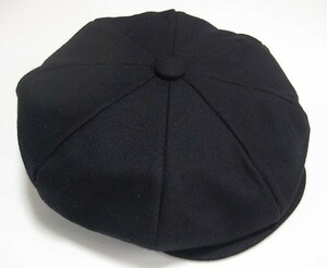 [ free shipping prompt decision ]New York Hat New York Hat NewYorkHat USA made Wool Newsboy wool material Casquette black black XL new goods America made 