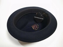 【送料無料 即決】New York Hat ニューヨークハット Lite Felt Pinched Stingy 中折れ フェルトハット ネイビー XL 新品 米国製MADE IN USA_画像5