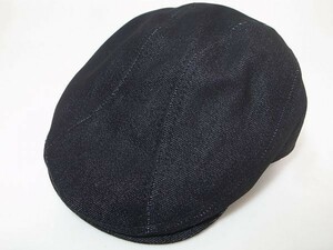 [ бесплатная доставка быстрое решение ]New York Hat New York Hat NewYorkHat USA производства Denim 1900 хлопок материалы Denim кепка hunting cap чёрный черный L/XL новый товар американский производства 