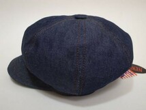 【送料無料 即決】New York HatニューヨークハットNewYorkHat Denim Stitch Spitfireデニム キャスケット M 新品 アメリカ製 米国製 USA製_画像2