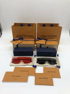 限定品 正規品 付属品完備 Supreme ルイヴィトン サングラス アイウェア 眼鏡 シュプリーム レッド&ブラック LOUIS VUITTON シュプリーム