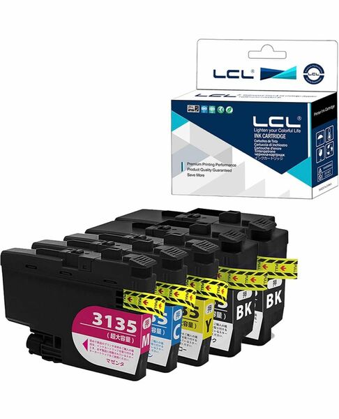 LCL Brother ブラザー LC3135-4PK LC3135 互換インクカートリッジ 5色セット+ブラック 