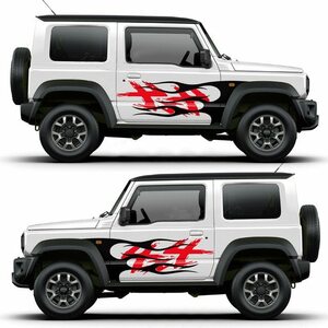 サイド ボディ 4X4 オフロード ステッカー スズキ ジムニー 2個 デコレーション アクセサリー デカール 外装 スポーツ カスタム