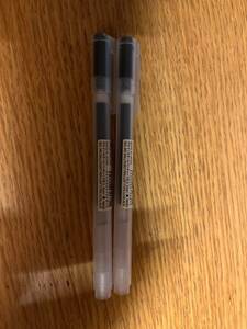 新品　無印良品 ジェルインク　ボールペン　0.5 黒　2本セット　キャップ式